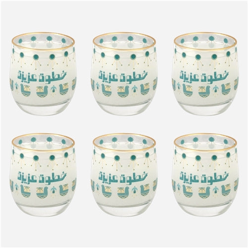 Beverage glass set 230ml خطوة عزيزة
