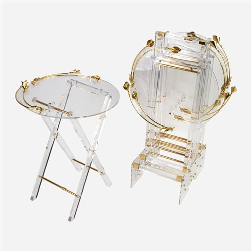 Lily tables set of 4 Gold