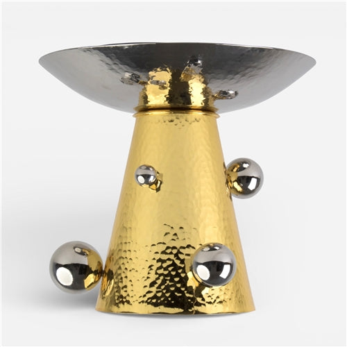 Orb Ss high platter 25cm Gold mix