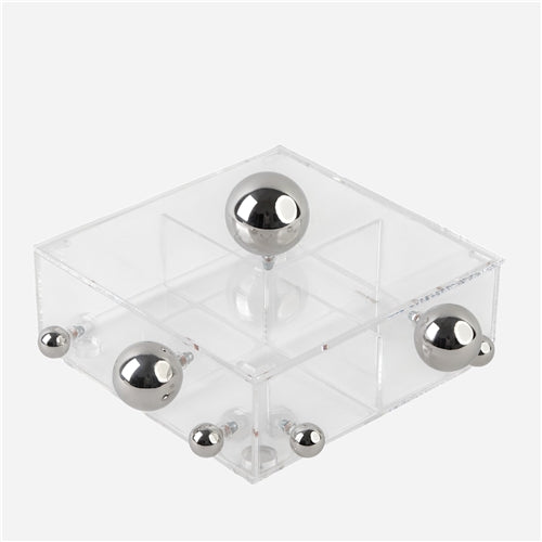 Orb box 20cm silver