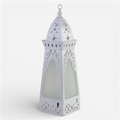 Metal Lantern 120cm White