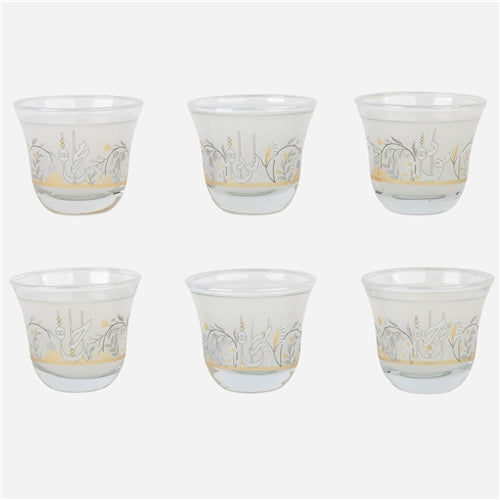 Arabic coffee cups set كلمات