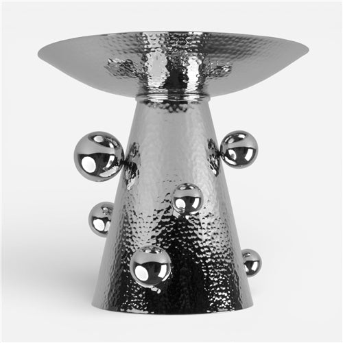 Orb Ss high platter 35cm Silver