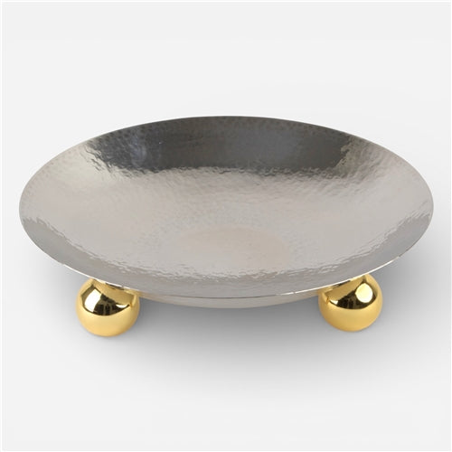 Orb Ss Round platter 40cm Silver mix