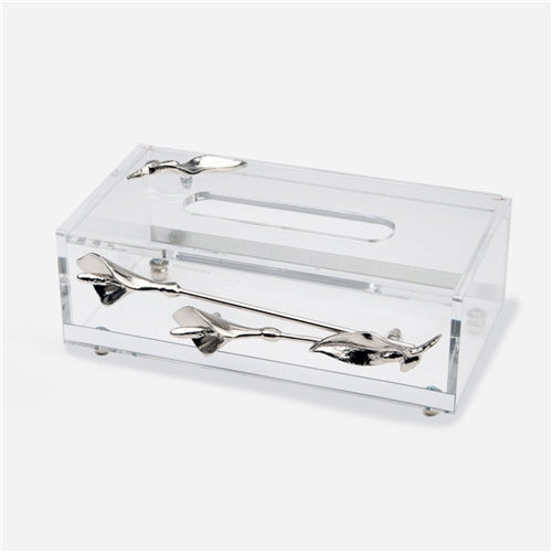 Lily  Tissue box Silver
