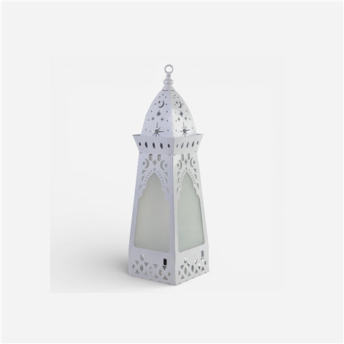 Metal Lantern 65cm White
