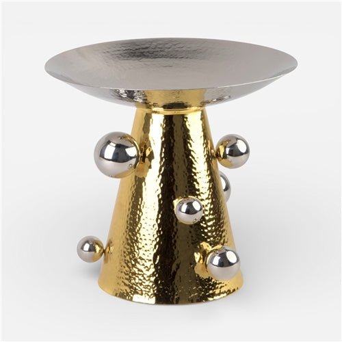 Orb Ss high platter 35cm Gold mix