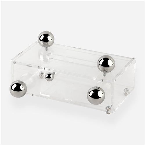 Orb Tissue box Silver
