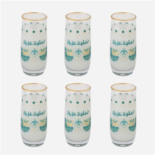 Beverage glass set 320ml خطوة عزيزة