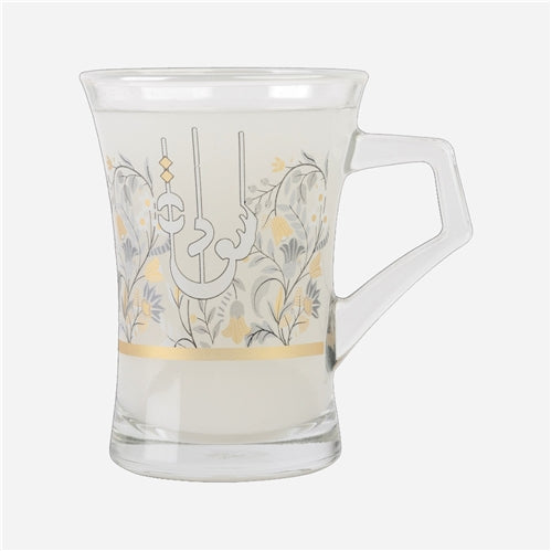 Glass mug سعادة