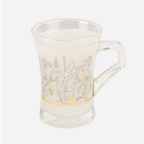 Glass mug محبة